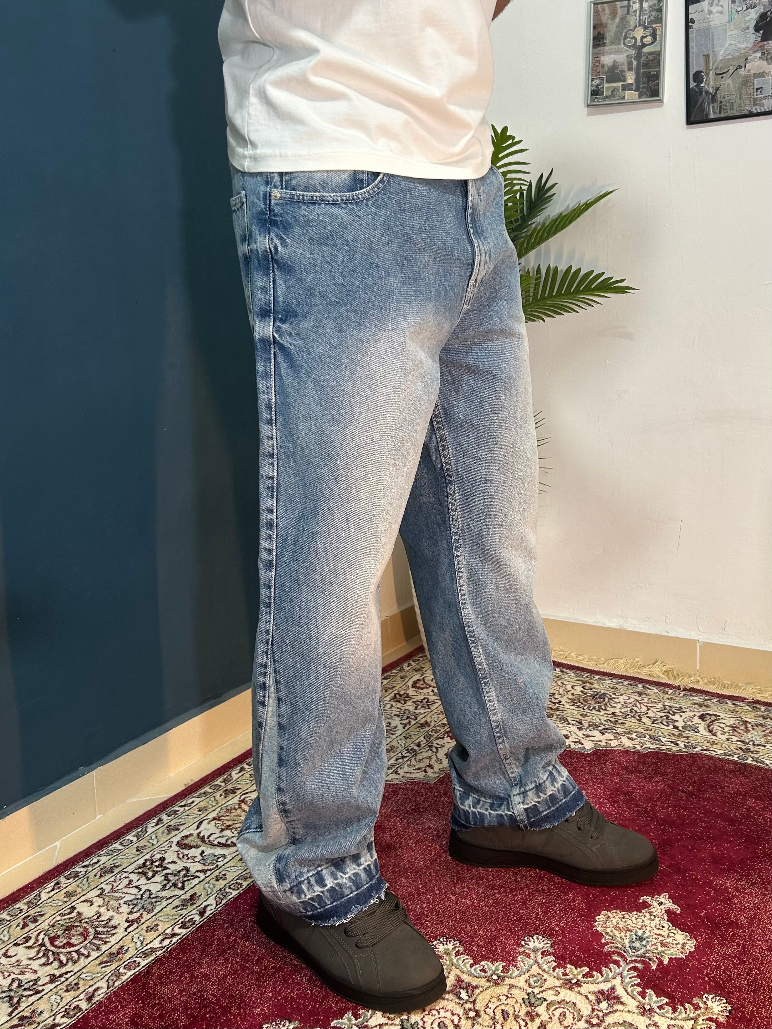 bleu fleard jeans