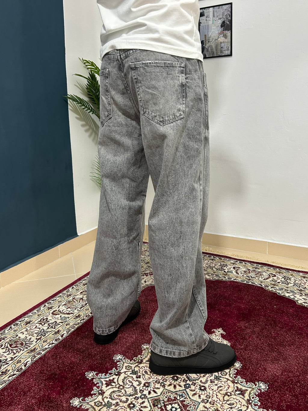 Gray X baggy jeans