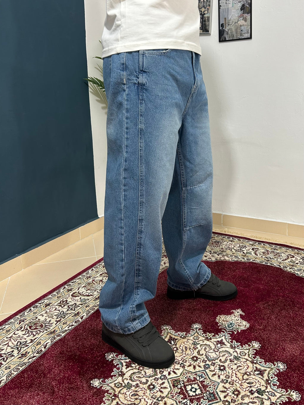 Bleu X baggy jeans