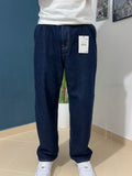 Raw denim jeans skater fit