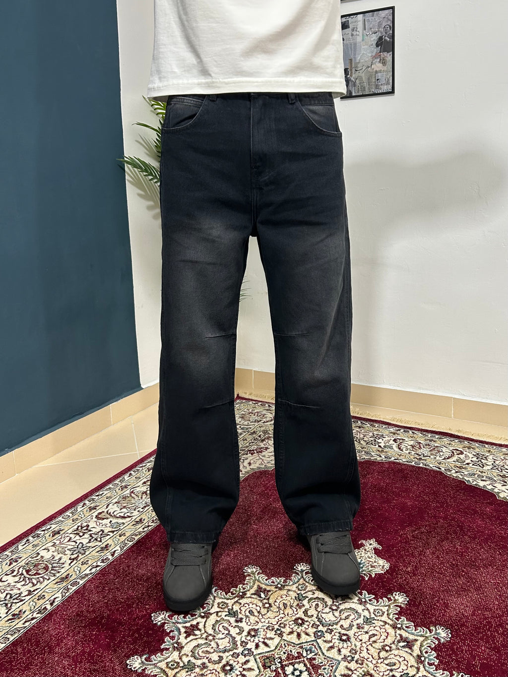 Black X baggy jeans