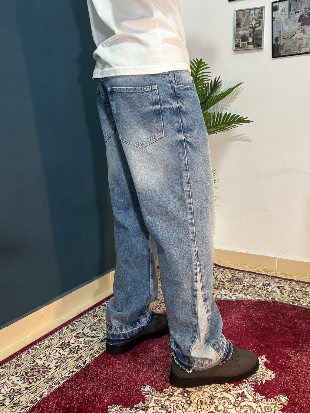 bleu fleard jeans