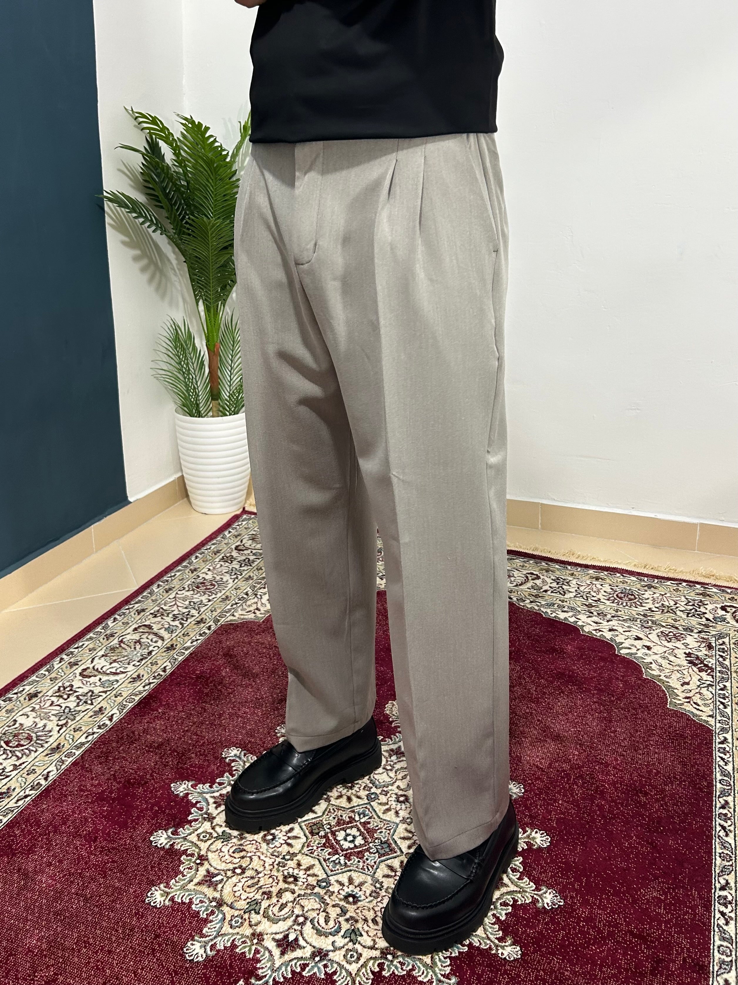 Gray baggy pants