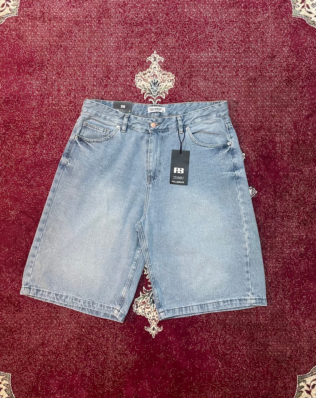 light bleu baggy shorts