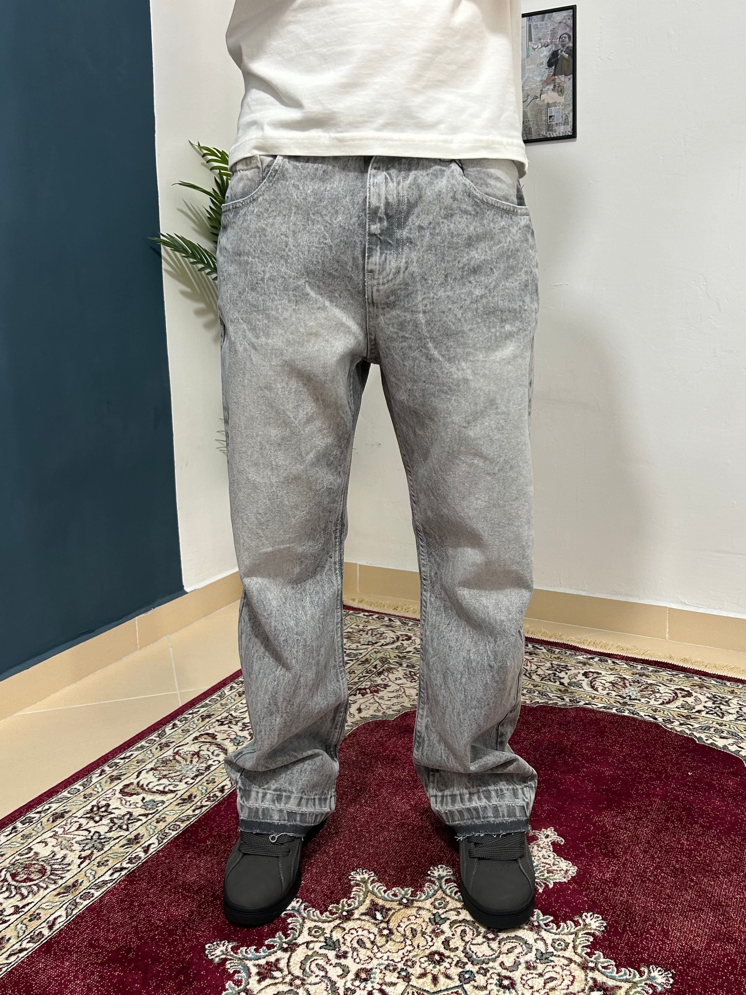 Gray Flared jeans