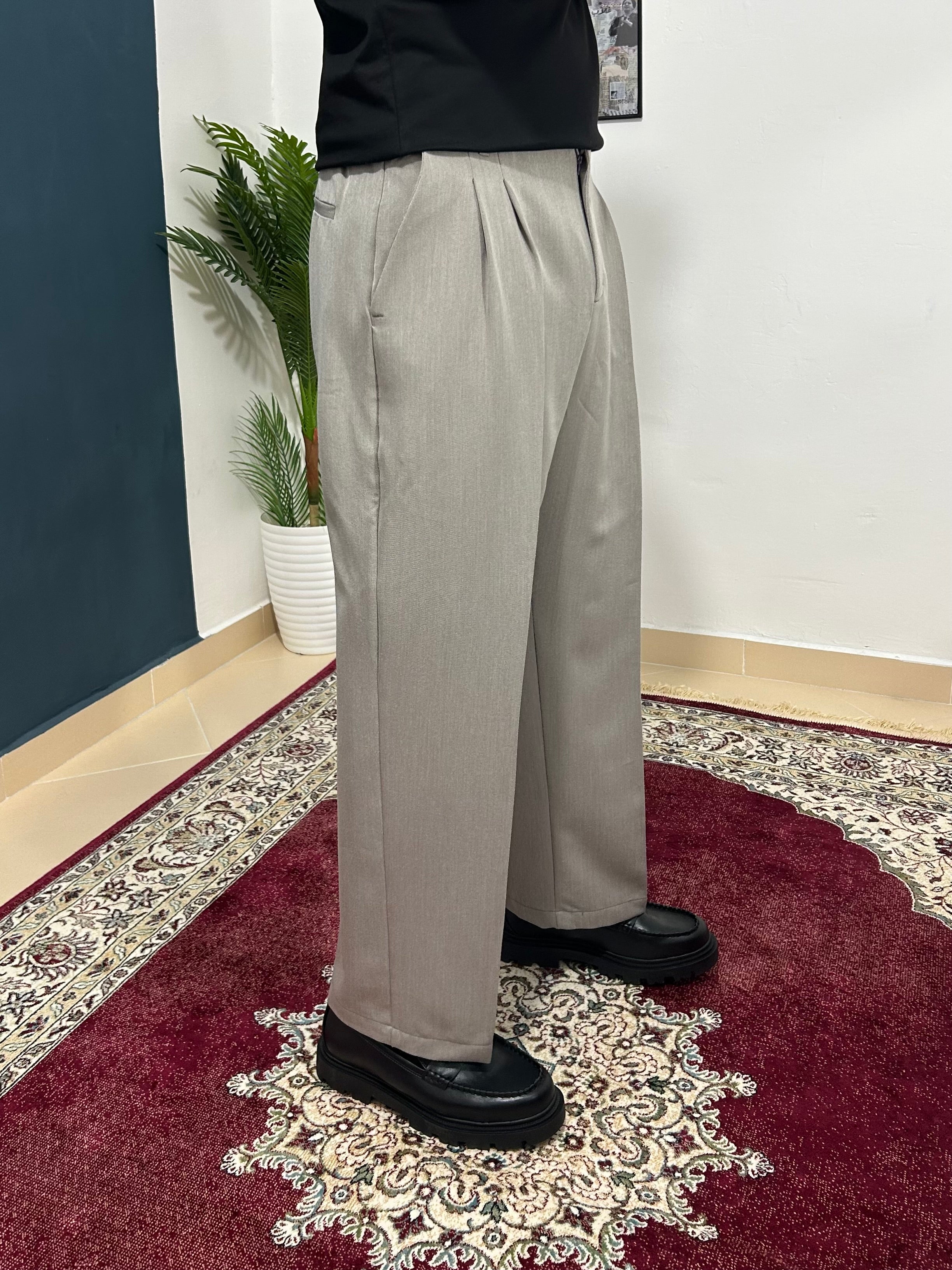 Gray baggy pants