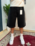 black baggy jeans shorts
