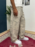 Snow wash baggy jeans