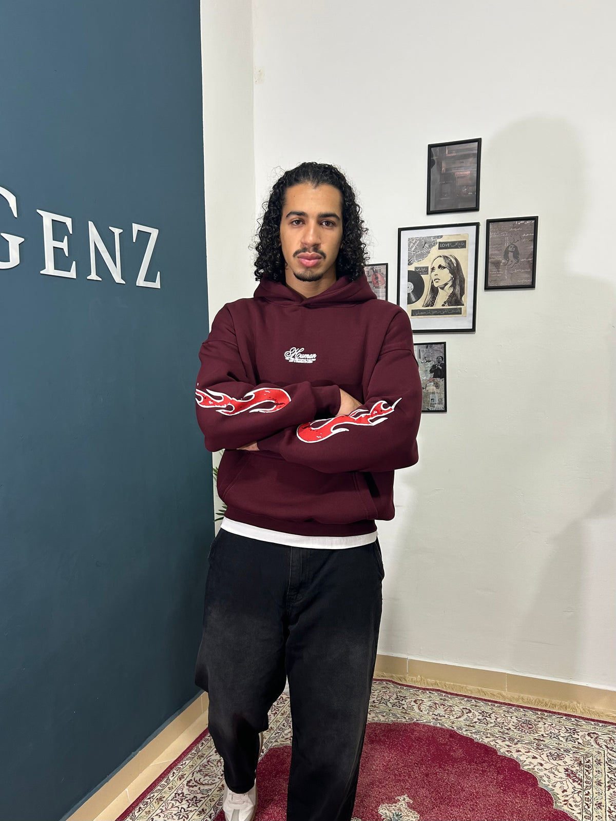 Maroon hoodie