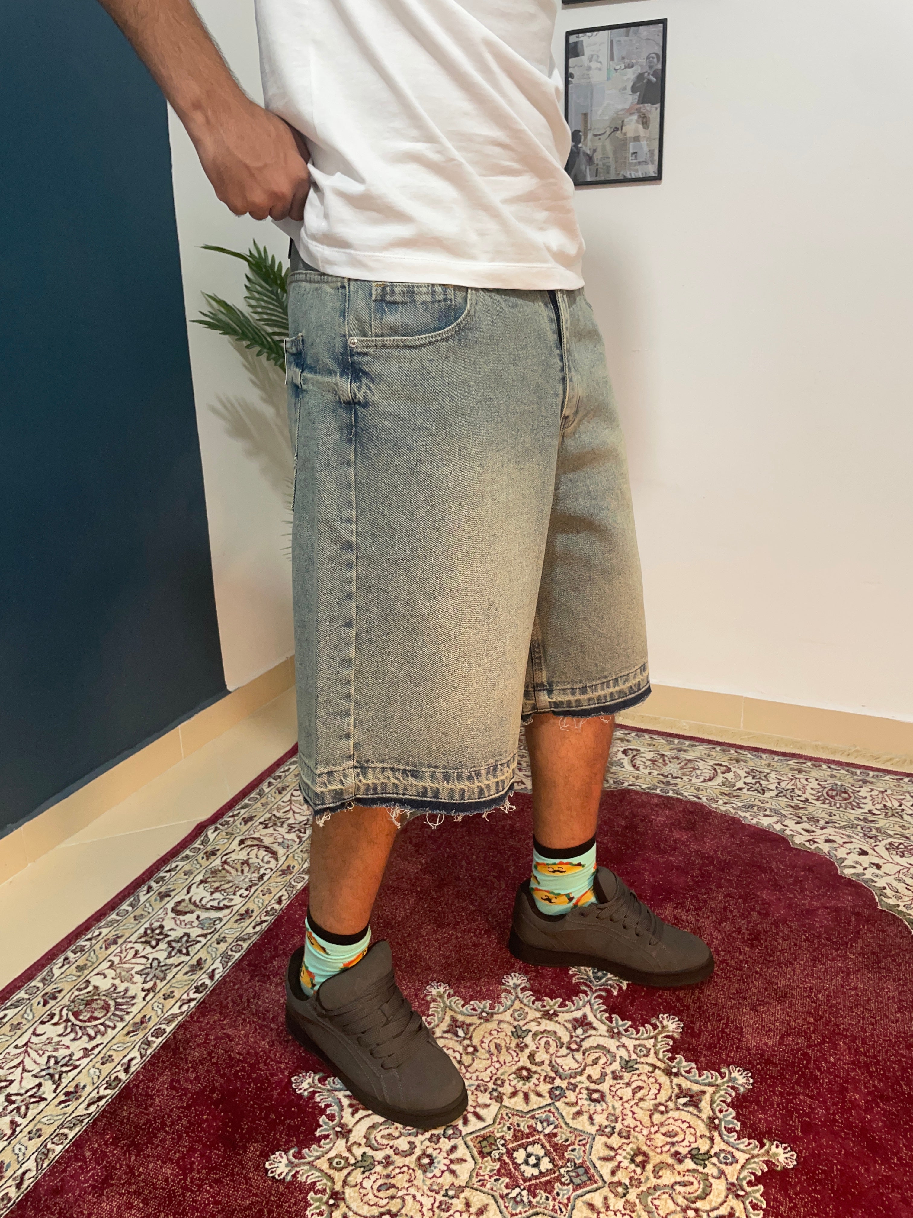 derty fleard shorts