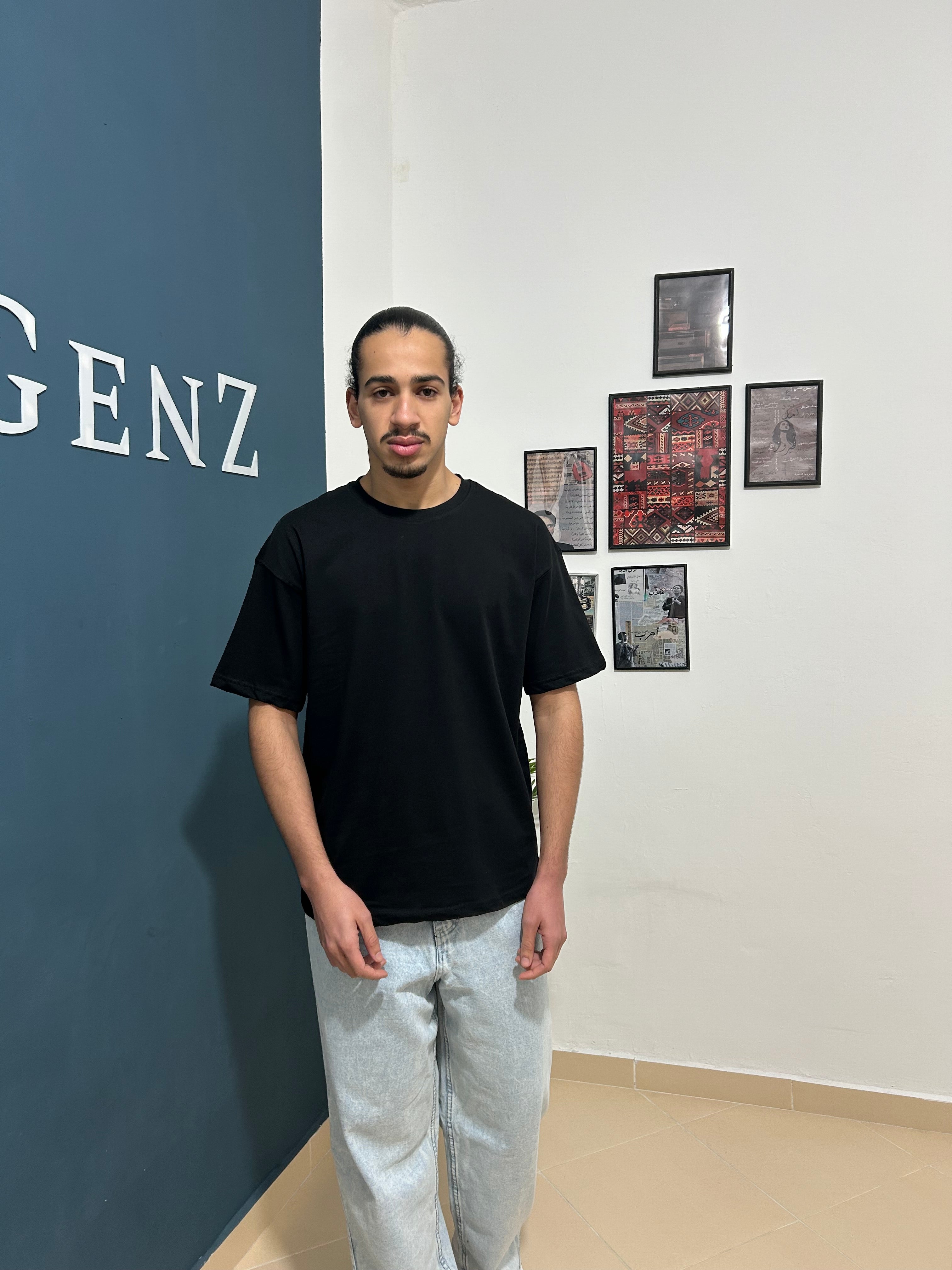 Black over t-shirt 100% cotton