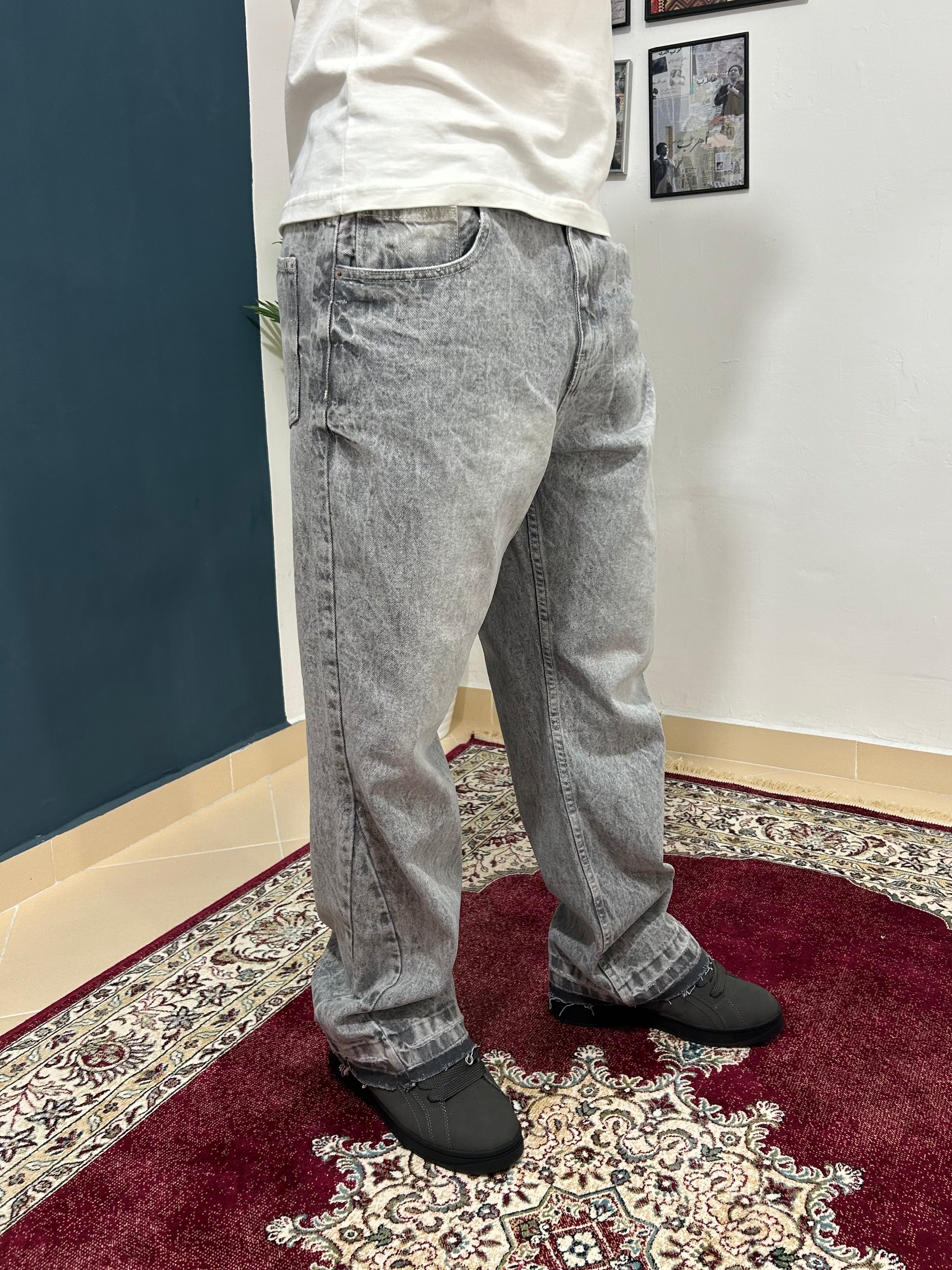 Gray Flared jeans