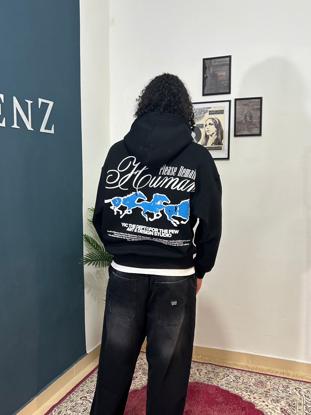 Black hoodie