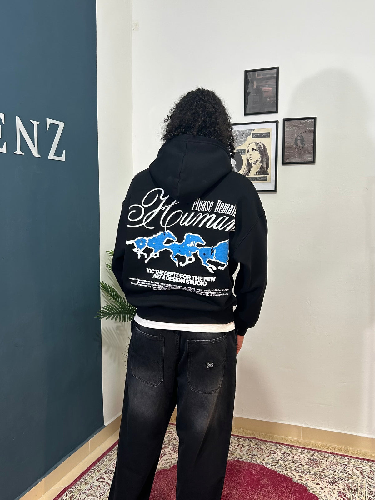 Black hoodie