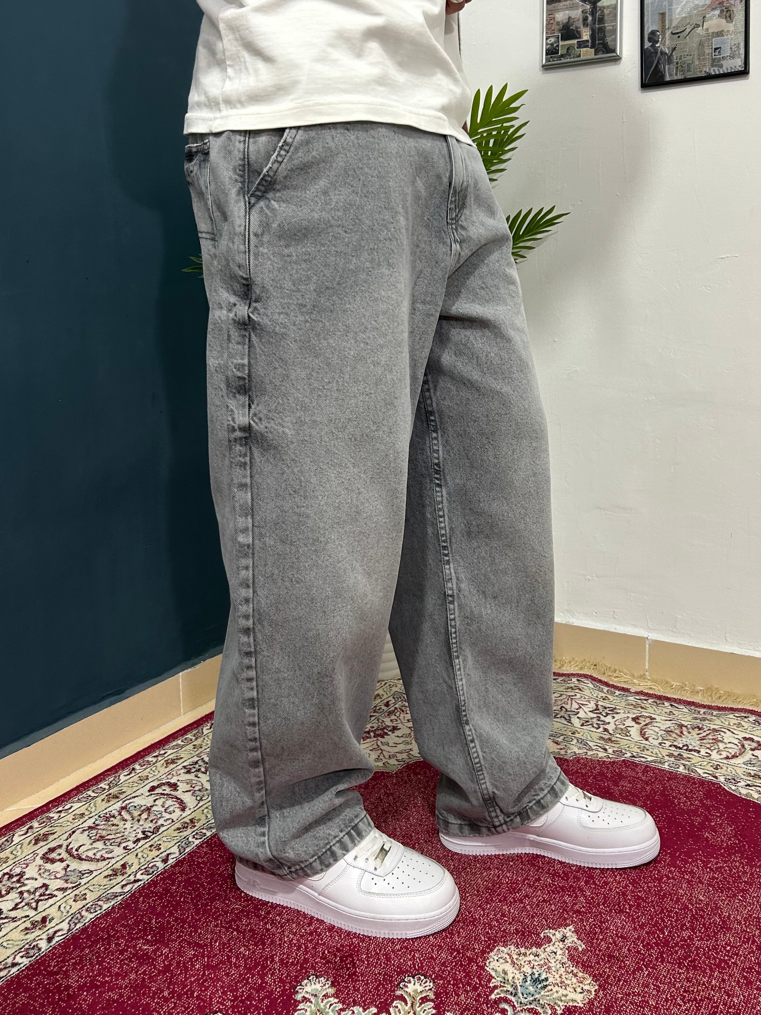 Grey baggy jeans