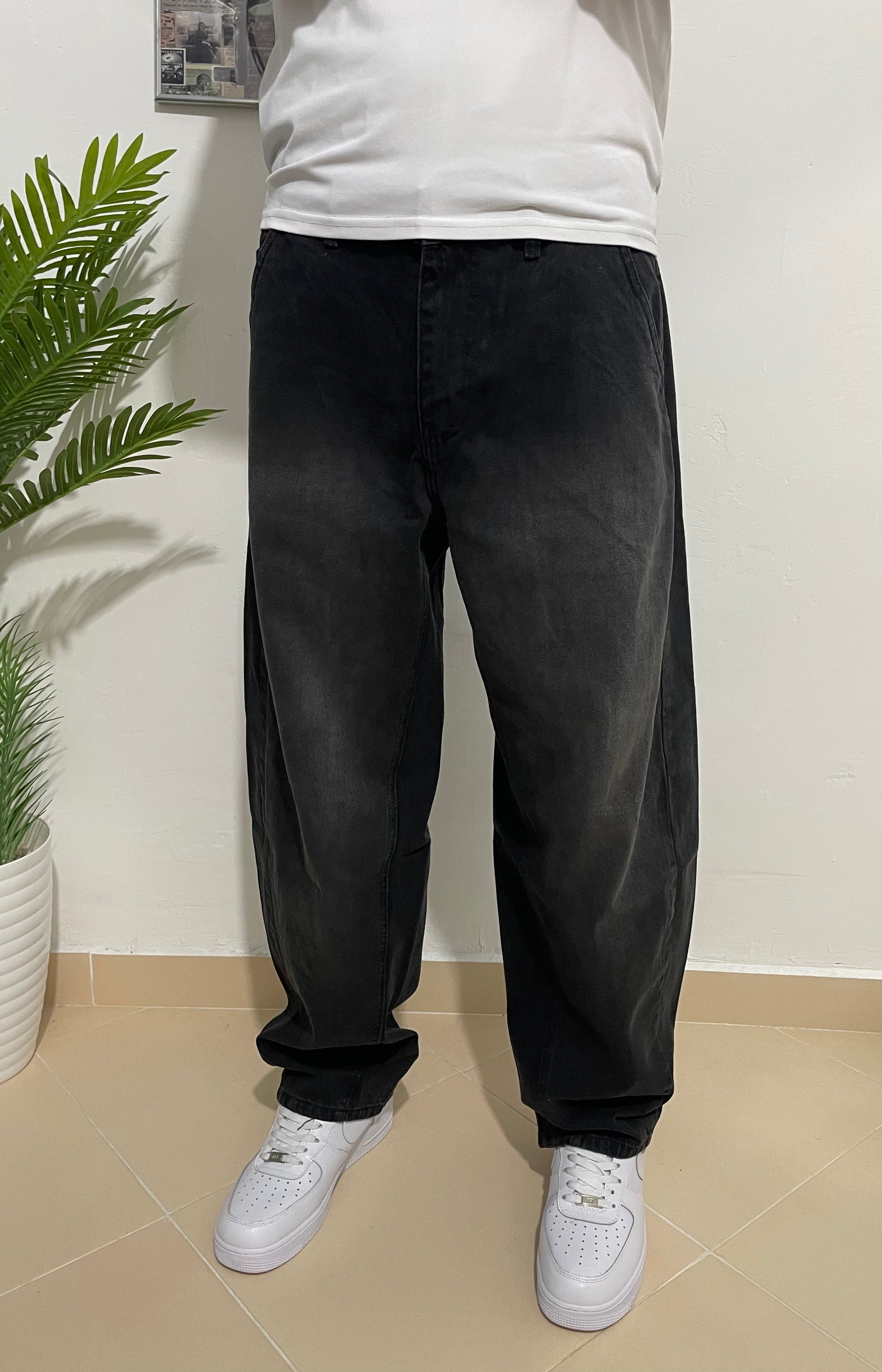 Washed Black ballon jeans