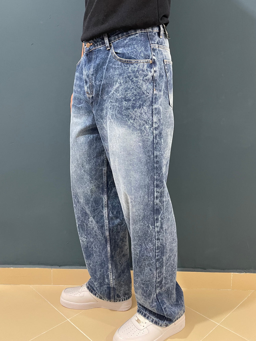 snow bleu baggy jeans