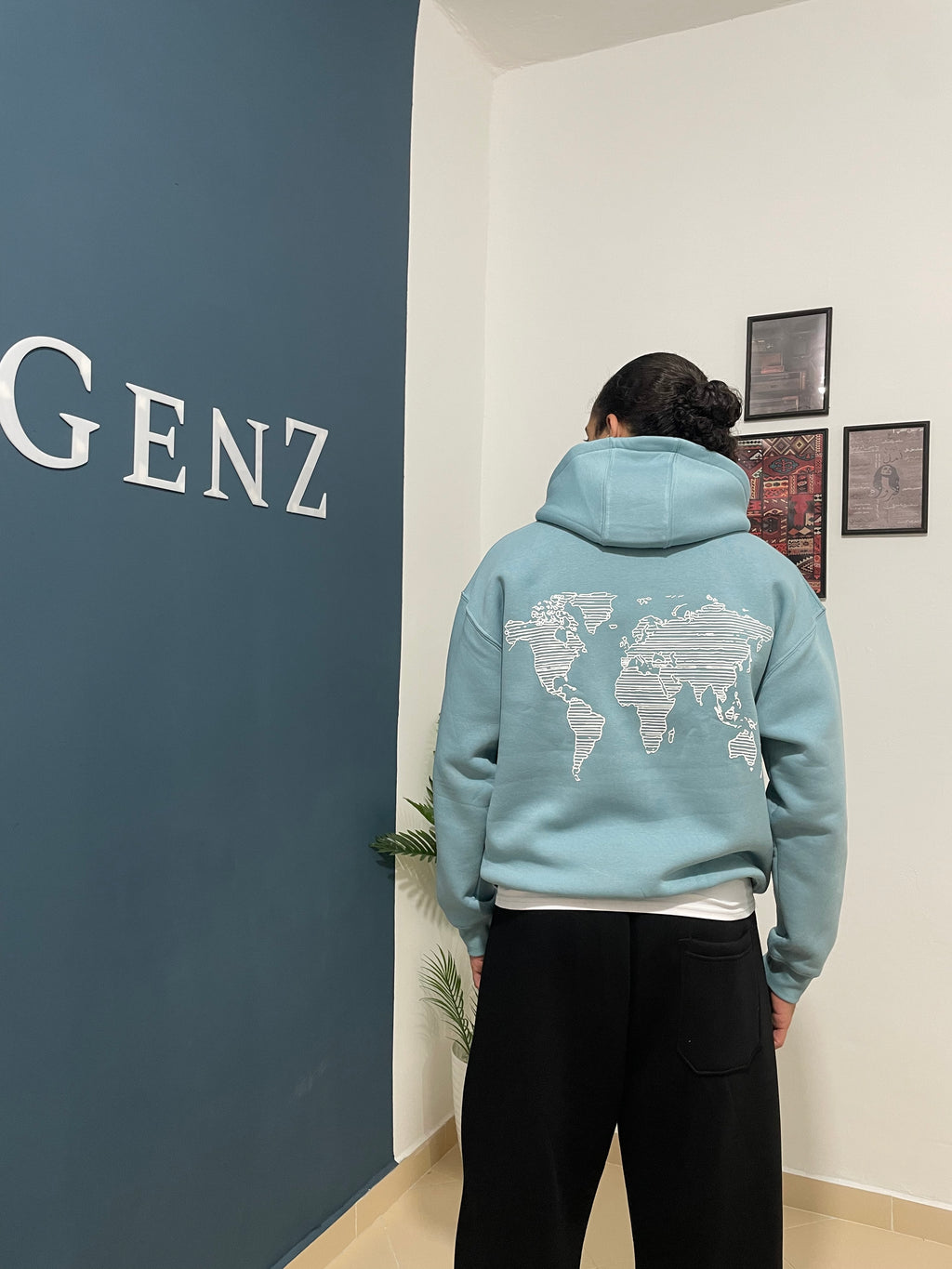 Light bleu hoodie