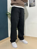 black baggy jeans