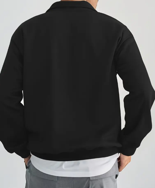 Pullover de sport à demi-zip